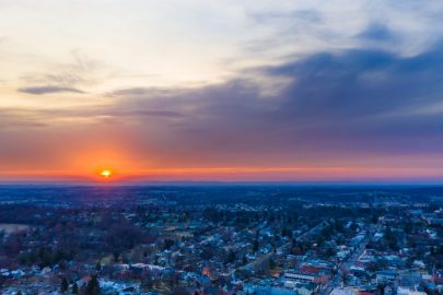 Westminster, Maryland at sunset